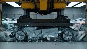 Автомобиль против гидравлического пресса | Краш-тест 1