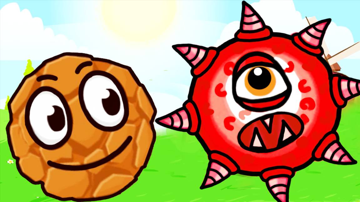 КРАСНЫЙ ШАРИК младший выбирается из плена #4 ИГРА Red Ball 5 на канале Мистер Игрушкин