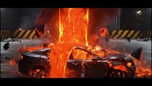 Расплавленный металл против автомобиля | Реалистичный краш-тест 2