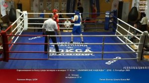 18 пф 57 кг Калинин Игорь ШОН Ляпин Виктор Школа бокса №1