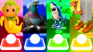 ШИМПАНЗИНИ БАНАНИНИ 🆚 ШПИОНИРО ГОЛУБИРО 🆚 ТРАЛАЛЕРО ТРАЛАЛА 🆚 ФРИГО КАМЕЛО | Tiles Hop №204