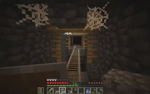 Играем в Minecraft - Обновление домика и шахтёрство