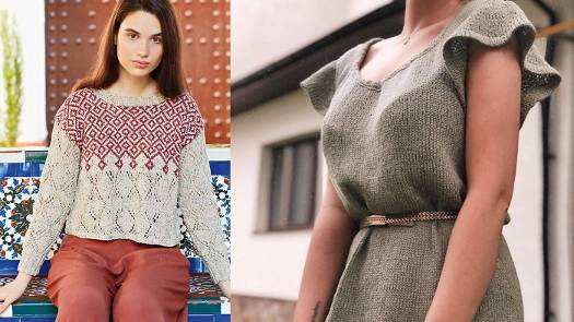 Красивые модели спицами - пуловер, топ, платье, свитер, джемпер смотреть онлайн
