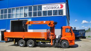 Бортовой автомобиль КАМАЗ 65115-48 с КМУ HANGIL HGC 756