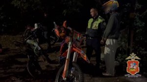 В Подмосковье Госавтоинспекторы в ходе рейдов выявили 12 участников опасных заездов на питбайках