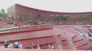 Новая локация с искусственным водопадом в парке Галицкого в Краснодаре