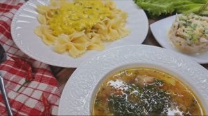 Быстрый, простой обед за 1 час!!! Да, да Вы не ослышались обед из 3-х блюд за 1 час!!!👍👍👍