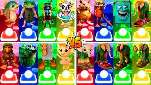 МЕГАМИКС ЛАВАКА САТУРНА САТУРНИТА 🆚 ПИПИ ПОТАТО 🆚 ДРУГИЕ БРЕЙНРОТ МЕМЫ | Tiles Hop №205-208