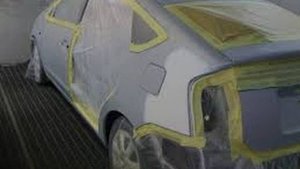 Покраска авто в серебристый металлик Toyota Prius