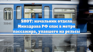 SHOT: начальник отдела Минздрава РФ спас в метро пассажира, упавшего на рельсы