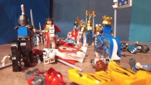 лего сражение  рыцарей