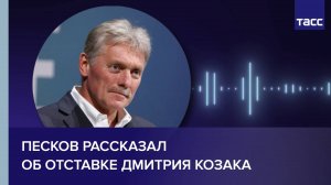 Песков рассказал об отставке Дмитрия Козака