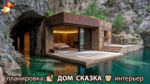 Сказочный дом мечты – 3D идея для вдохновения с планировкой и интерьером 🏡🏚️🏠 вариант (371)