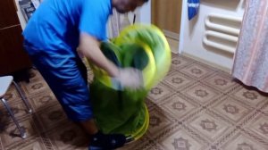 как сложить палатку лягушку