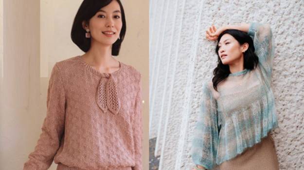 Женские модели спицами - Кардиганы, джемперы, топы, платье и шаль смотреть онлайн