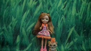 Обзор на куколку Энчантималс*Чериш Гепарди и её зверюшка Гепард-Enchantimals*Cherish Cheetah