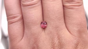 Шпинель красно-розовая, кушон 0.81 ct. Мьянма + гемм. заключение