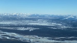 Заход на посадку в Магадане.
