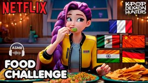 Руми ASMR челлендж с едой | Кейпоп-охотницы на демонов