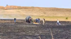 Спутник "Бион-М" с мышами и дрозофилами приземлился в степях Оренбуржья