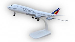 Модель самолета Boeing 747 Philippine Airlines - 20 см (с шасси)