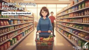 Английский для слушания B1: История «В супермаркете» — лексика покупок и рассказ