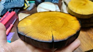 Подставки из самшита и камфорного лавра.