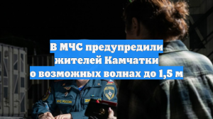 В МЧС предупредили жителей Камчатки о возможных волнах до 1,5 м