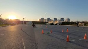 Gymkhana GP 2025. Stage 5/ Novak Aleksey KTM 690 SMC/ Heat 1. 00:55:74