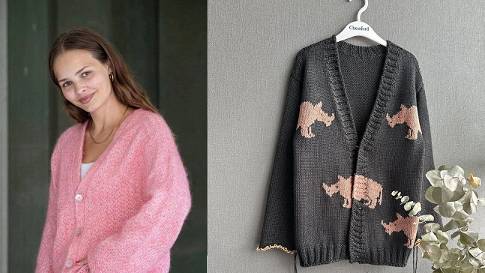 Женские модели спицами - топы, пуловеры, кардиганы смотреть онлайн