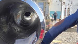 В поселке Ленинского поселка идет строительство новой котельной. Панорама 19.09.25