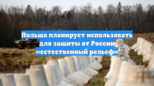 Польша планирует использовать для защиты от России «естественный рельеф»