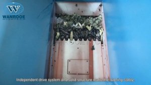 Одновальный шредер для измельчения резиновых труб