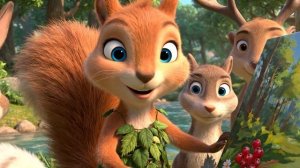 Белка-художница#мультикидлядетей#обучающиемультики#мультикидлямалышей#детскоевидео#мультики