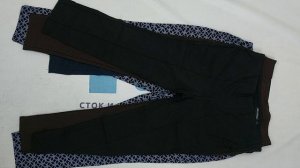 39017 Брюки штаны женские бренд, 8пак, 529, секонд (cream) оптом