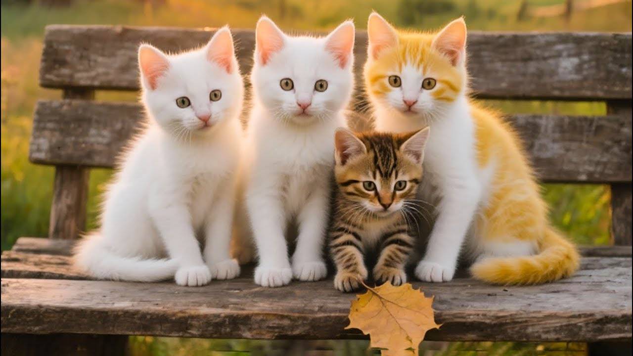😹Маленькие котята мило мяукают, чтобы найти друзей🔥