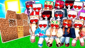 ВСТРЕТИЛ БЕЗУМНЫХ ФАНАТОК И ПОСТРОИЛ ИМ ДОМ В МАЙНКРАФТ