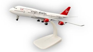 Модель самолета Boeing 747 Virgin Atlantic - 20 см (с шасси)