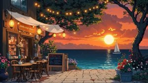 Cozy Beachside Coffee | Relaxing Summer Lofi to Relax Your Heart | Lofi Hip Hop for Focus