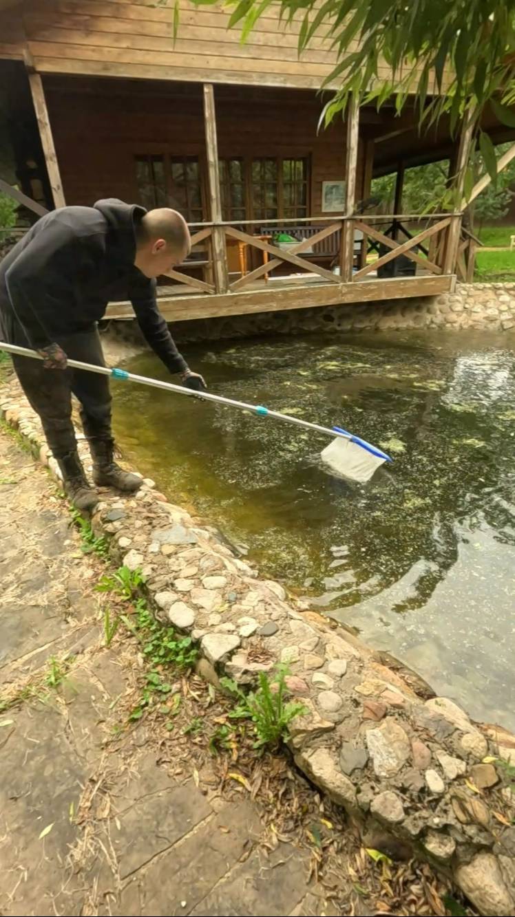 Почистили пруд