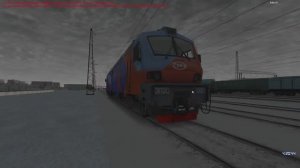 Мультиплеер RTrainSim MaDaDev. ЭП20 со скорым поездом по маршруту Новокузнецк.