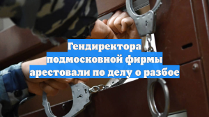 Гендиректора подмосковной фирмы арестовали по делу о разбое