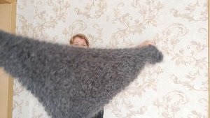 Теплые пуховые косынки и полушалки.