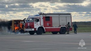 Демонстрационные пожарно-тактические учения прошли в аэропорту Южно-Сахалинска