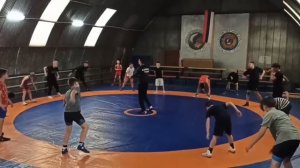 Занятие по греко-римской борьбе