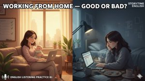 Работа из дома: плюсы и минусы | Английский Listening Practice B1