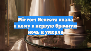 Mirror: Невеста впала в кому в первую брачную ночь и умерла