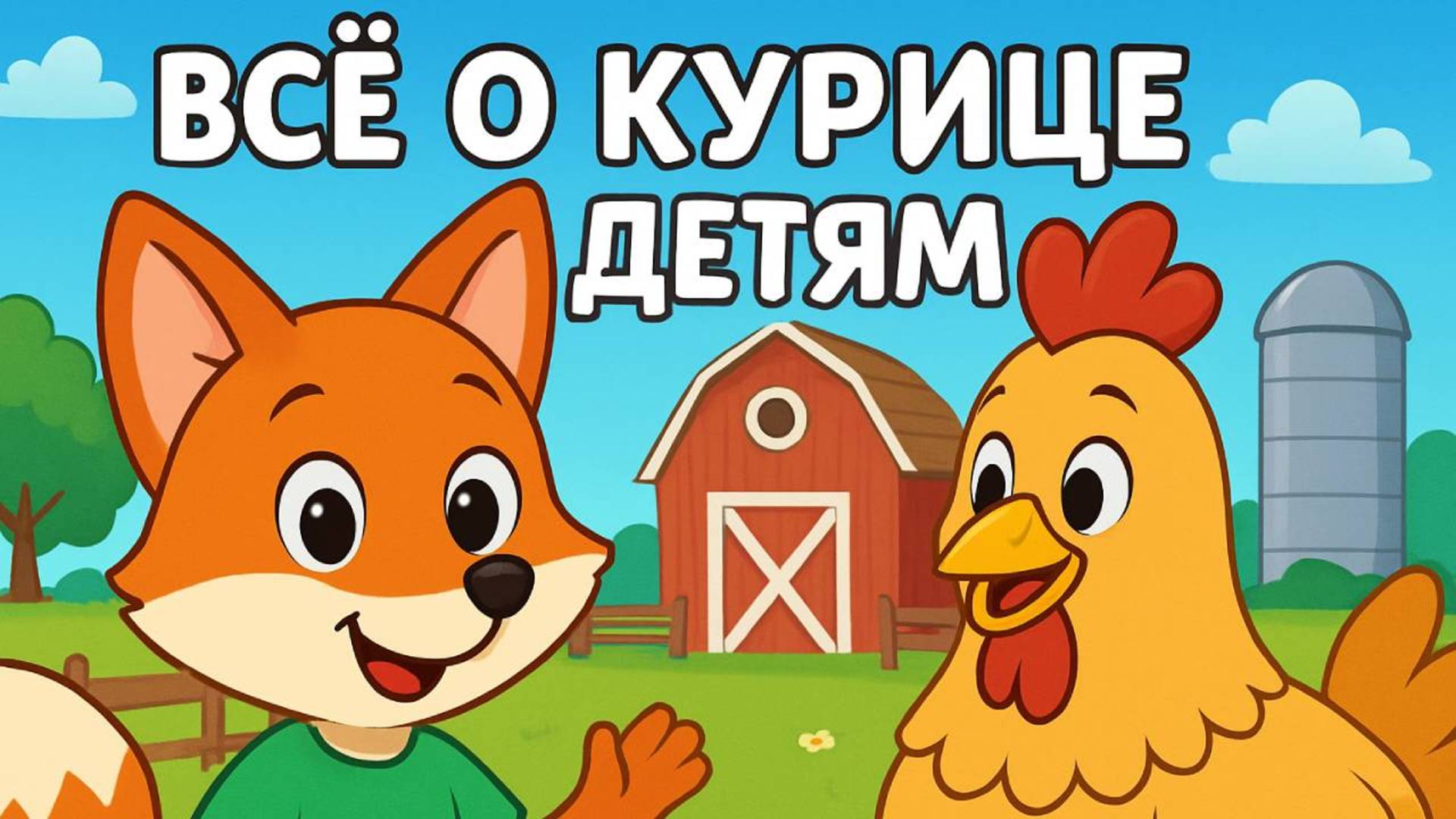 Жизнь курицы для детей. Развивающее видео для детей.