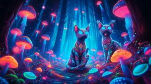 Psychedelic Feline Vibes
