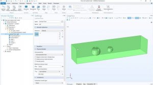 3D ламинарный поток вокруг последовательных сфер в COMSOL CFD
